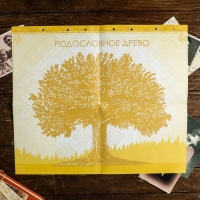 Родословная книга &laquo;Семейная&raquo;, с деревянным элементом, 84 страницы, 24,5 х 23 х 4 см.