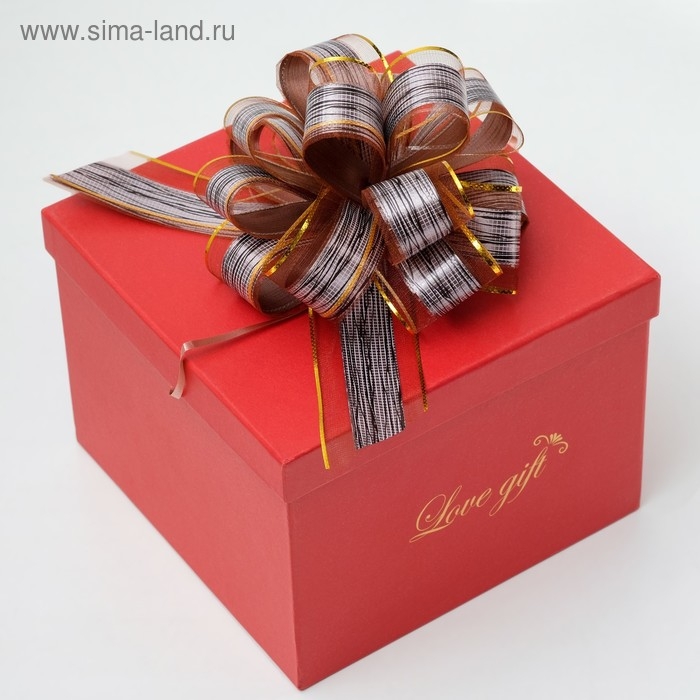 Бант-шар №5 Бант-шар №5 "Узор", цвет кофейный