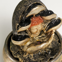 Фонтан настольный от сети, подсветка "Будда и рука" МИКС 20х16х16 см Фонтан настольный от сети, подсветка "Будда и рука" МИКС 20х16х16 см