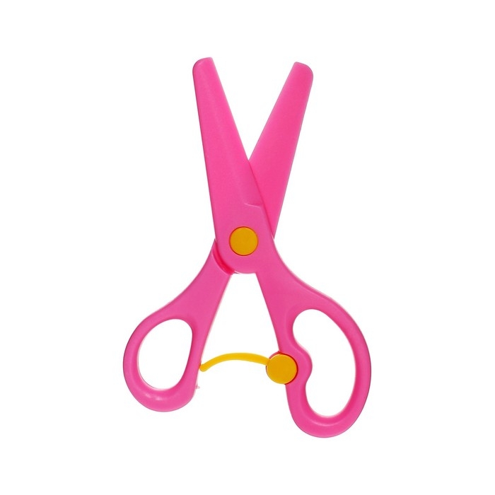 Ножницы детские 13 см, пластиковые, фиксатор, закруглённые концы, в картонной коробке, корпус МИКС Ножницы детские 13 см, пластиковые, фиксатор, закруглённые концы, в картонной коробке, корпус МИКС