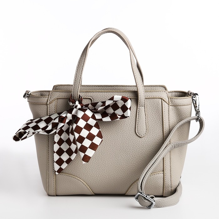 Сумка женская тоут на молнии, цвет серый Сумка женская тоут на молнии, цвет серый