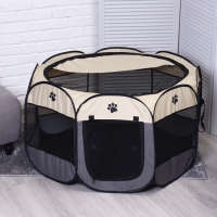 Вольер для животных, тентовый, 8 стенок, 110 х 55 см, серый Вольер для животных, тентовый, 8 стенок, 110 х 55 см, серый