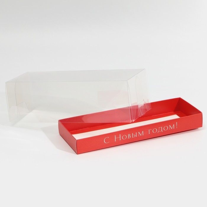 Коробка для десерта «Новогодний красный», 26, 2 х 8 х 9,7 см, Новый год Коробка для десерта «Новогодний красный», 26, 2 х 8 х 9,7 см, Новый год