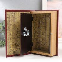 Сейф-книга дерево кожзам "Фига" 21х13х5 см