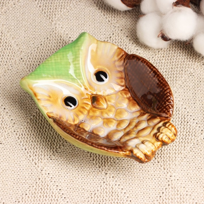 Подставка для мелочей Подставка для мелочей "Совушка" 12х10х3см, микс