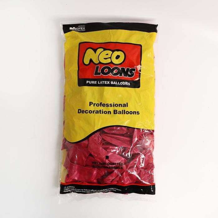 Шар латексный 10", перламутровый, набор 100 шт., цвет фуксии