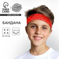 Бандана &laquo;Восточные узоры&raquo;, взрослая, 50х50 см