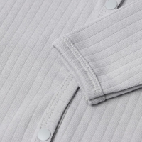 Боди с длинным рукавом, цвет серый, рост 74 см