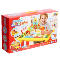 Конструктор винтовой «Обучающая мозаика», 4 в 1, стол+стул, с электрическим шуруповёртом Конструктор винтовой «Обучающая мозаика», 4 в 1, стол+стул, с электрическим шуруповёртом