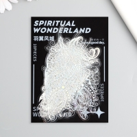 Наклейки для творчества "Голография. Перья" d=10 см набор 10 шт 0,2х14х11 см Наклейки для творчества "Голография. Перья" d=10 см набор 10 шт 0,2х14х11 см