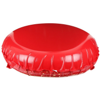 Тюбинг-ватрушка «Венок», диаметр чехла 107 см, тент/тент, цвет красный Тюбинг-ватрушка «Венок», диаметр чехла 107 см, тент/тент, цвет красный