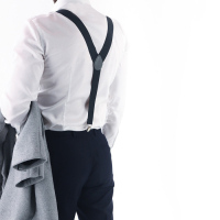 Подтяжки взрослые, ширина 3,5 см, цвет тёмно-серый Подтяжки взрослые, ширина 3,5 см, цвет тёмно-серый