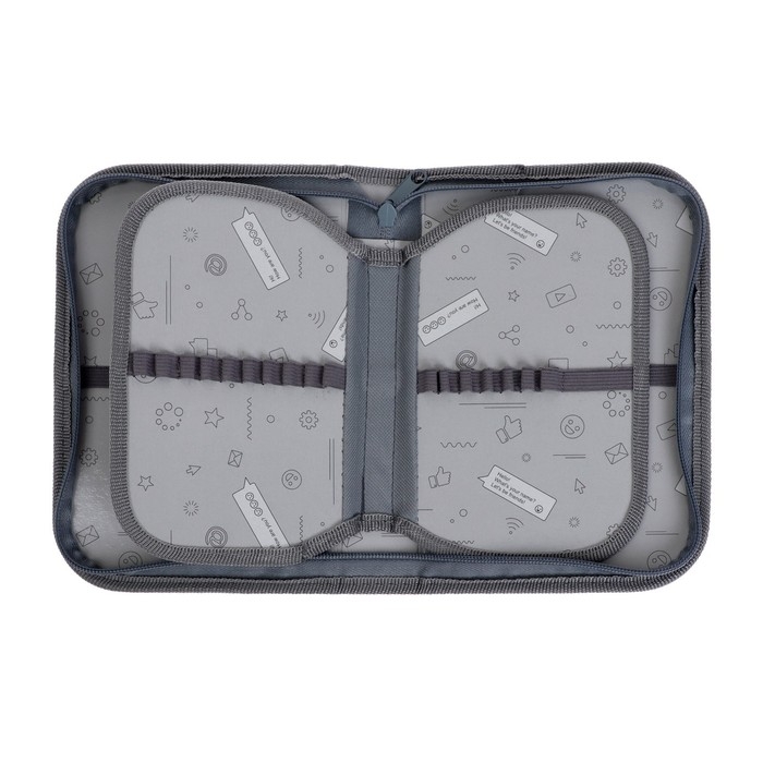 Пенал 3 секции, вкладка внутри, 140 х 210 х 40 мм, тканевый, Calligrata TOP Block Пенал 3 секции, вкладка внутри, 140 х 210 х 40 мм, тканевый, Calligrata TOP Block "Авокадо"