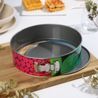 Форма для выпечки и выкладки с регулировкой размера &laquo;Никис&raquo;, d=22 см, h=7.5 см, антипригарное покрытие, цвет МИКС