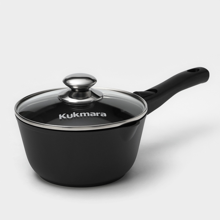 Набор кухонной посуды &laquo;Традиция №1&raquo;, антипригарное покрытие, крышка, цвет чёрный