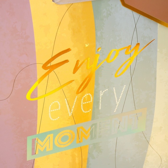 Пакет подарочный ламинированный, упаковка, &laquo;Лови момент&raquo;, 25.4 х 30.5 х 12.7 см