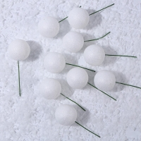 Фигурка для поделок и декора на проволоке «Шар», набор 10 шт., размер 1 шт. — 4 × 11 см, цвет белый Фигурка для поделок и декора на проволоке «Шар», набор 10 шт., размер 1 шт. — 4 × 11 см, цвет белый