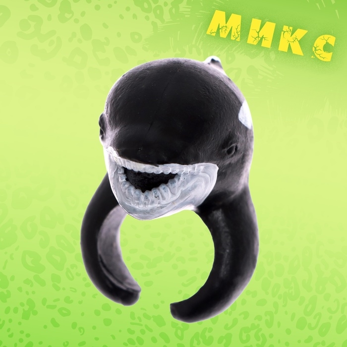 Игровое кольцо &laquo;Мир животных&raquo; 3,5 &times; 4,5 &times; 2,5см, 12 видов, МИКС