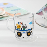 Набор стеклянной детской посуды &laquo;Спецтехника&raquo;, 3 предмета