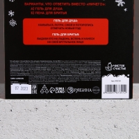 Подарочный набор ЧИСТОЕ СЧАСТЬЕ «Ничего»: гель для душа 250 мл и гель для бритья 110 мл, Новый Год Подарочный набор ЧИСТОЕ СЧАСТЬЕ «Ничего»: гель для душа 250 мл и гель для бритья 110 мл, Новый Год