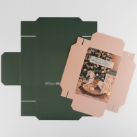 Коробка подарочная новогодняя складная &laquo;Сообщение&raquo;, 21 х 15 х 7 см, Новый год