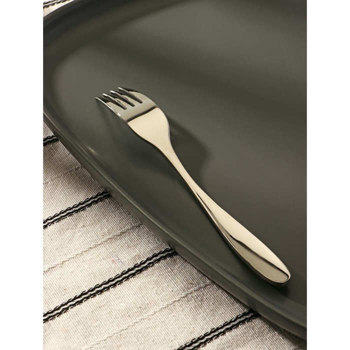 Вилка десертная из нержавеющей стали &laquo;Марио&raquo;, длина 16 см, цвет серебряный