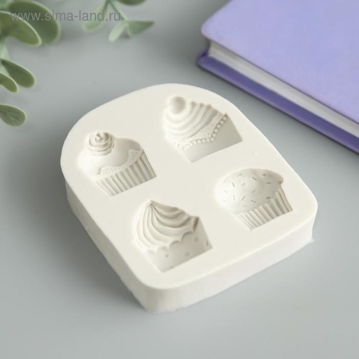 Молд силикон Молд силикон "Пирожное" 4 предмета 1,2х6,5х8 см