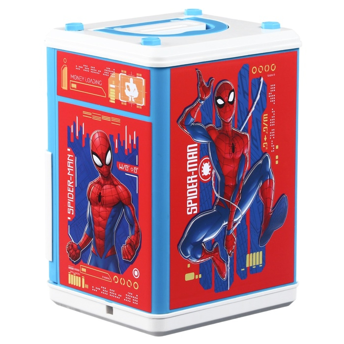 Копилка сейф, 20 см х 14,5 см х 14 см Копилка сейф, 20 см х 14,5 см х 14 см "Спайдер-мен", Человек-паук