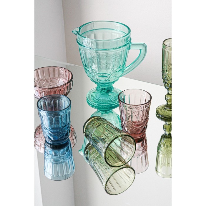 Стакан стеклянный Magistro &laquo;Ла-Манш&raquo;, 220 мл, цвет розовый