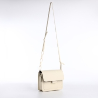 Сумка женская-мессенджер, 17х14х6 см, цвет бежевый Сумка женская-мессенджер, 17х14х6 см, цвет бежевый