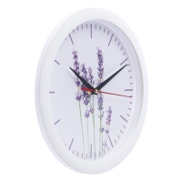 Часы настенные, d-28 см, интерьерные, "Лаванда", бесшумные Часы настенные, d-28 см, интерьерные, "Лаванда", бесшумные