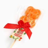 Леденец в форме змеи, со вкусом апельсин &laquo;Чудеса рядом&raquo;, 24 г