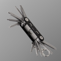 Мультитул 11в1: отвертки, ключи, линейка, черный Мультитул 11в1: отвертки, ключи, линейка, черный