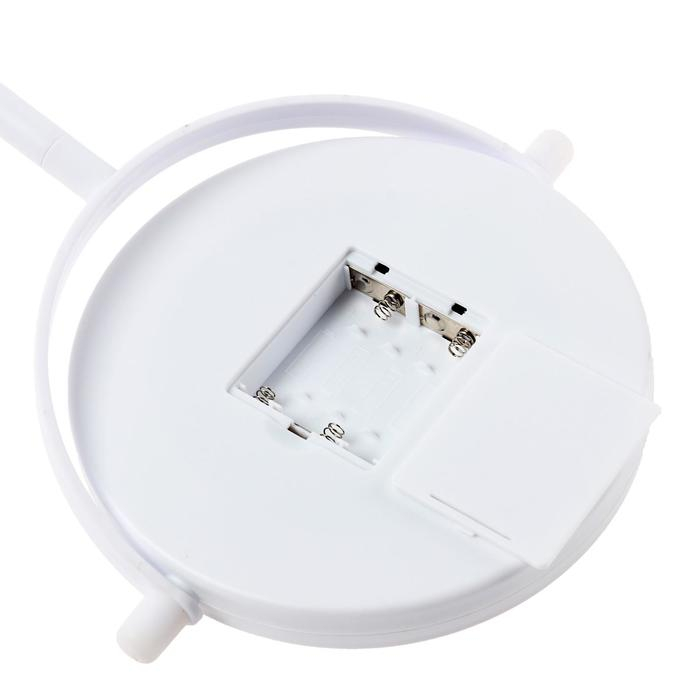 Зеркало Luazon KZ-04, подсветка, настольное, 19.5 &times; 13 &times; 29.5 см, 4хААА, сенсорная кнопка