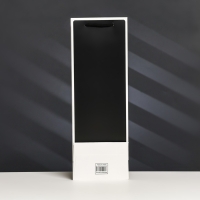 Пакет-переноска для цветов с PVC окном 12,5 &times; 8,5 &times; 36 см, черный с каймой