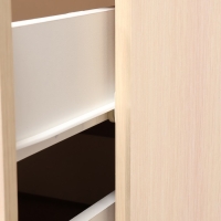 Комод угловой, 780х780х820, молочный дуб