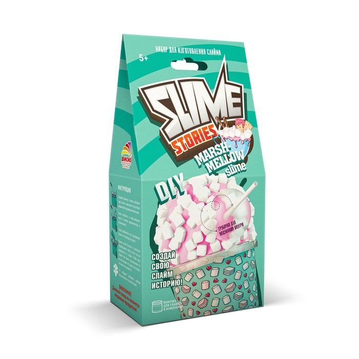 Набор для опытов и экспериментов «Slime Stories. Marshmellow» серия «Юный химик» Набор для опытов и экспериментов «Slime Stories. Marshmellow» серия «Юный химик»