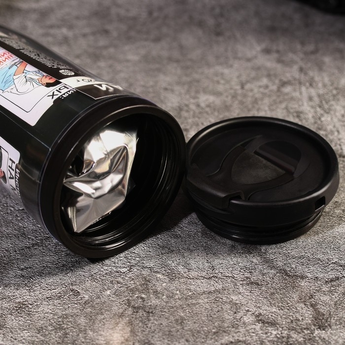 Чай с бергамотом в термостакане &laquo;Настоящий мужик пьет пока горячо&raquo;, 20 г.