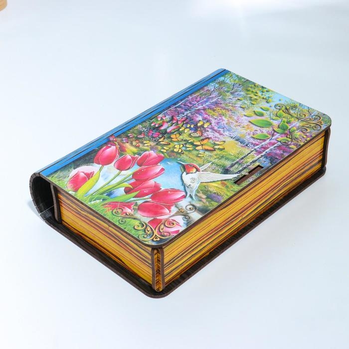 Шкатулка книга Шкатулка книга "Весна", 20х13х5 см
