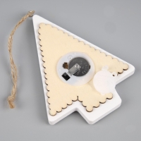 Ёлочная игрушка «Снеговик», от батареек, свечение тёплое белое Ёлочная игрушка «Снеговик», от батареек, свечение тёплое белое