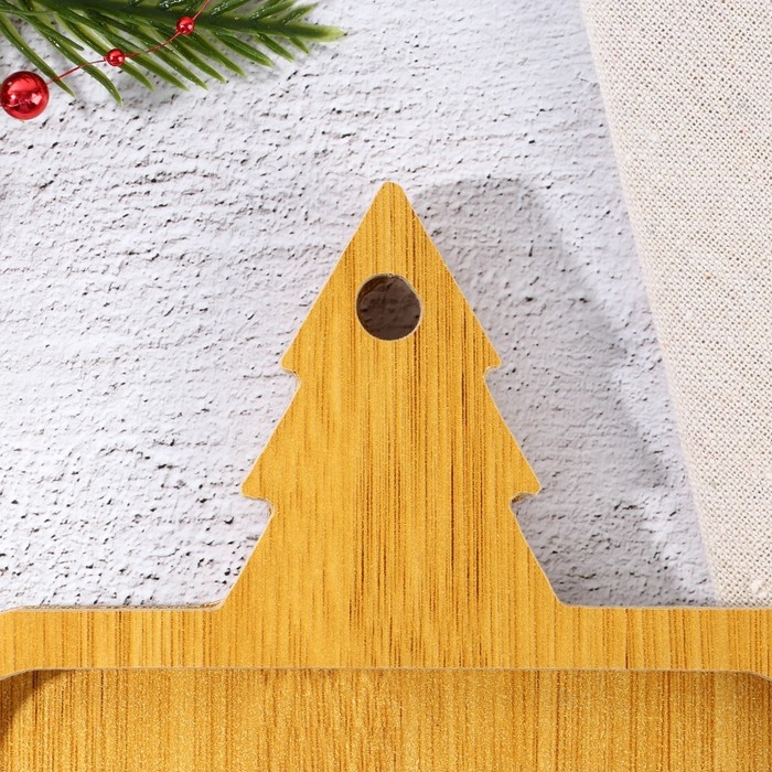 Новый год. Менажница деревянная «Ёлочка», 28.9 х 15.5 см Новый год. Менажница деревянная «Ёлочка», 28.9 х 15.5 см