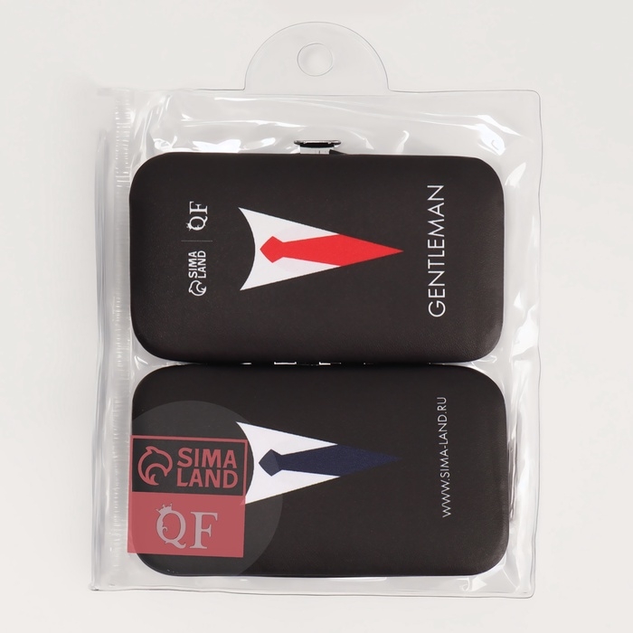 Набор маникюрный &laquo;GENTLEMAN&raquo;, 6 предметов, в футляре, разноцветный