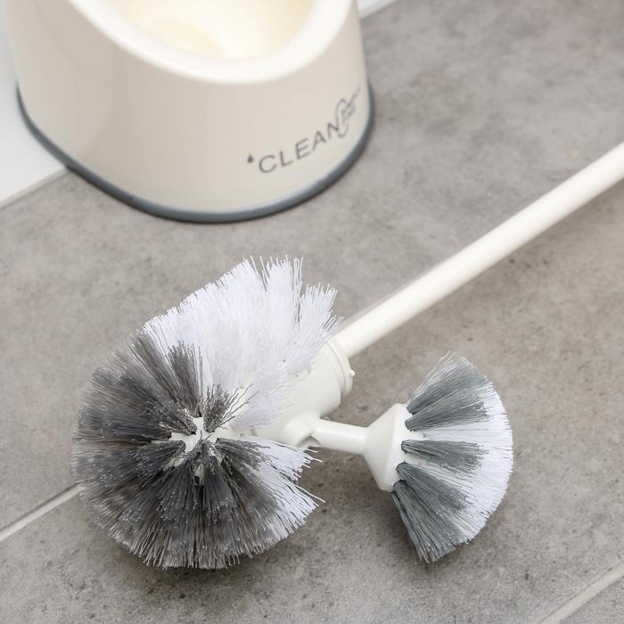 Ёрш для унитаза с подставкой Accoona, 17,5&times;13,5&times;44 см, цвет белый