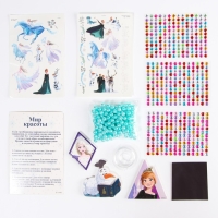 Набор с прядями, тату, стразами, в сумочке &laquo;Набор красоты для творчества&raquo; Холодное сердце