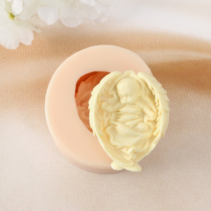 Молд силиконовый Молд силиконовый "Ангел младенец" 6,5х5х2,5 см