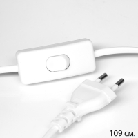 Лампа настольная "Ким" 1х40Вт Е27 1х5Вт LED белый/золото 23х23х40см