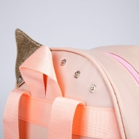 Рюкзак детский для девочки с блестками &laquo;Лисичка&raquo;, съемные элементы, 27х23х10 см