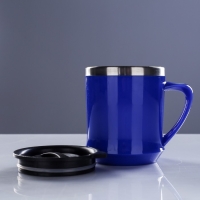 Термокружка, 350 мл, Lifestyle, сохраняет тепло 2 ч, 10.8 х 7.6 см, синяя Термокружка, 350 мл, Lifestyle, сохраняет тепло 2 ч, 10.8 х 7.6 см, синяя