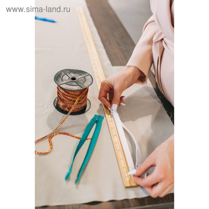 Набор молний &laquo;Спираль&raquo;, №3, неразъёмные, 20 см, 6 шт, цвет разноцветный