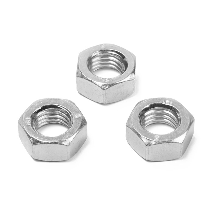 Гайка ТУНДРА, шестигранная, DIN 934, класс прочности 6, оцинкованная, М14, 1 кг Гайка ТУНДРА, шестигранная, DIN 934, класс прочности 6, оцинкованная, М14, 1 кг